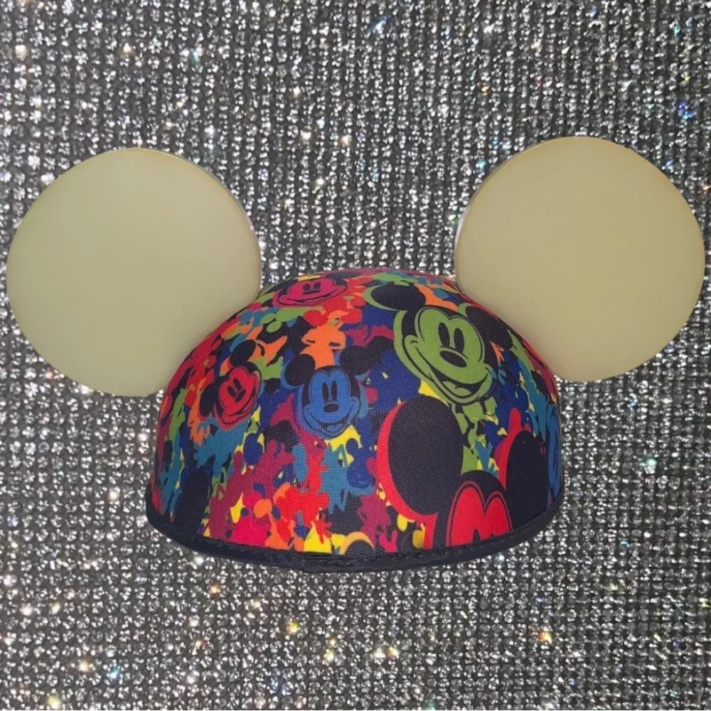 Disney parks light up ears hat multi Color Disney world rare world of Color